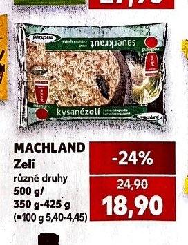 MACHLAND Zelí - Kaufland aktualniletaky.eu