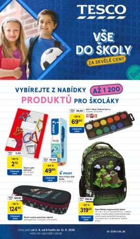 aktuální leták Tesco 3.8.2026-13.8.2026
