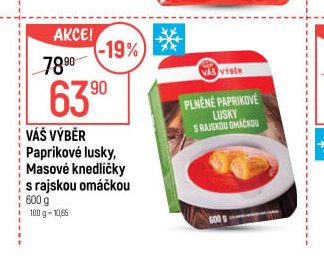 Váš Výběr Paprikové lusky, Masové knedlíčky s rajskou omáčkou - Globus aktualniletaky.eu