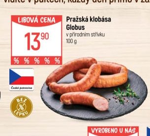 Pražská klobása Globus - Globus aktualniletaky.eu