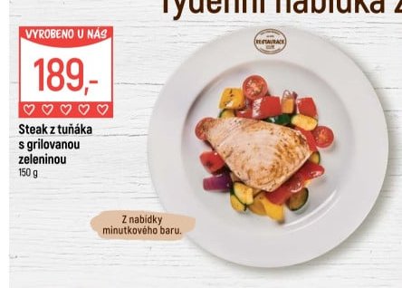 Steak z tuňáka s grilovanou zeleninou 150 g - Globus aktualniletaky.eu