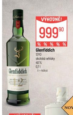 Glenfiddich 12YO - Globus aktualniletaky.eu