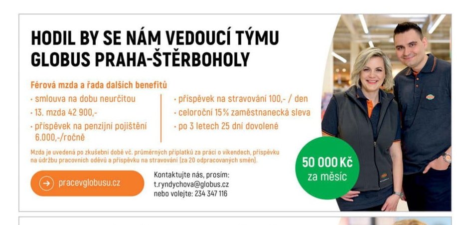 VEDOUCÍ TÝMU GLOBUS PRAHA-ŠTĚRBOHOLY - Globus aktualniletaky.eu