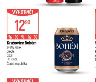 Krušovice Bohém - Globus aktualniletaky.eu