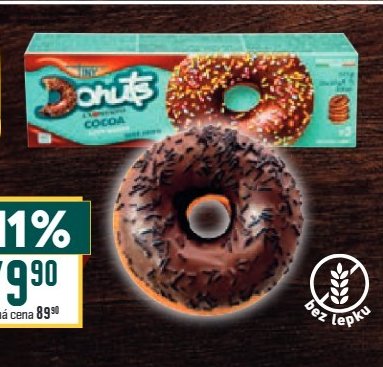 Bezlepkové donuty s kakaovou polevou - BILLA aktualniletaky.eu