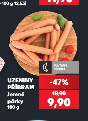 UZENINY PŘÍBRAM Jemné párky - Kaufland aktualniletaky.eu