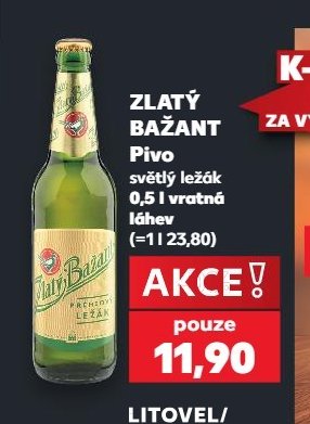 ZLATÝ BAŽANT Pivo - Kaufland aktualniletaky.eu