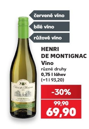 Henri de Montignac Víno - Kaufland aktualniletaky.eu