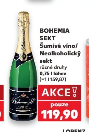 Bohemia Sekt Šumivé víno/Nealkoholický sekt - Kaufland aktualniletaky.eu