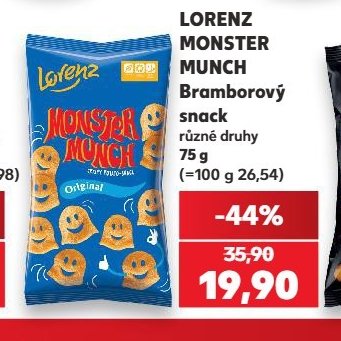 Lorenz Monster Munch Bramborový snack - Kaufland aktualniletaky.eu