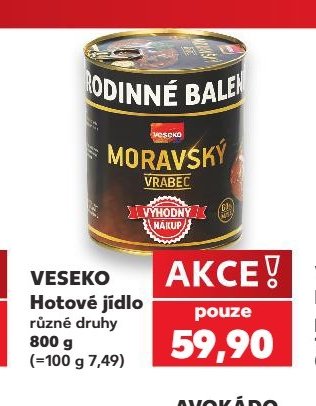 VESEKO Hotové jídlo - Kaufland aktualniletaky.eu