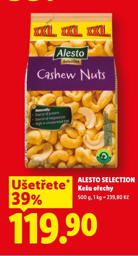 ALESTO SELECTION Kešu ořechy
