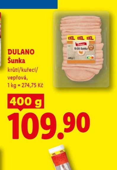 DULANO Šunka krůtí/kuřecí/vepřová