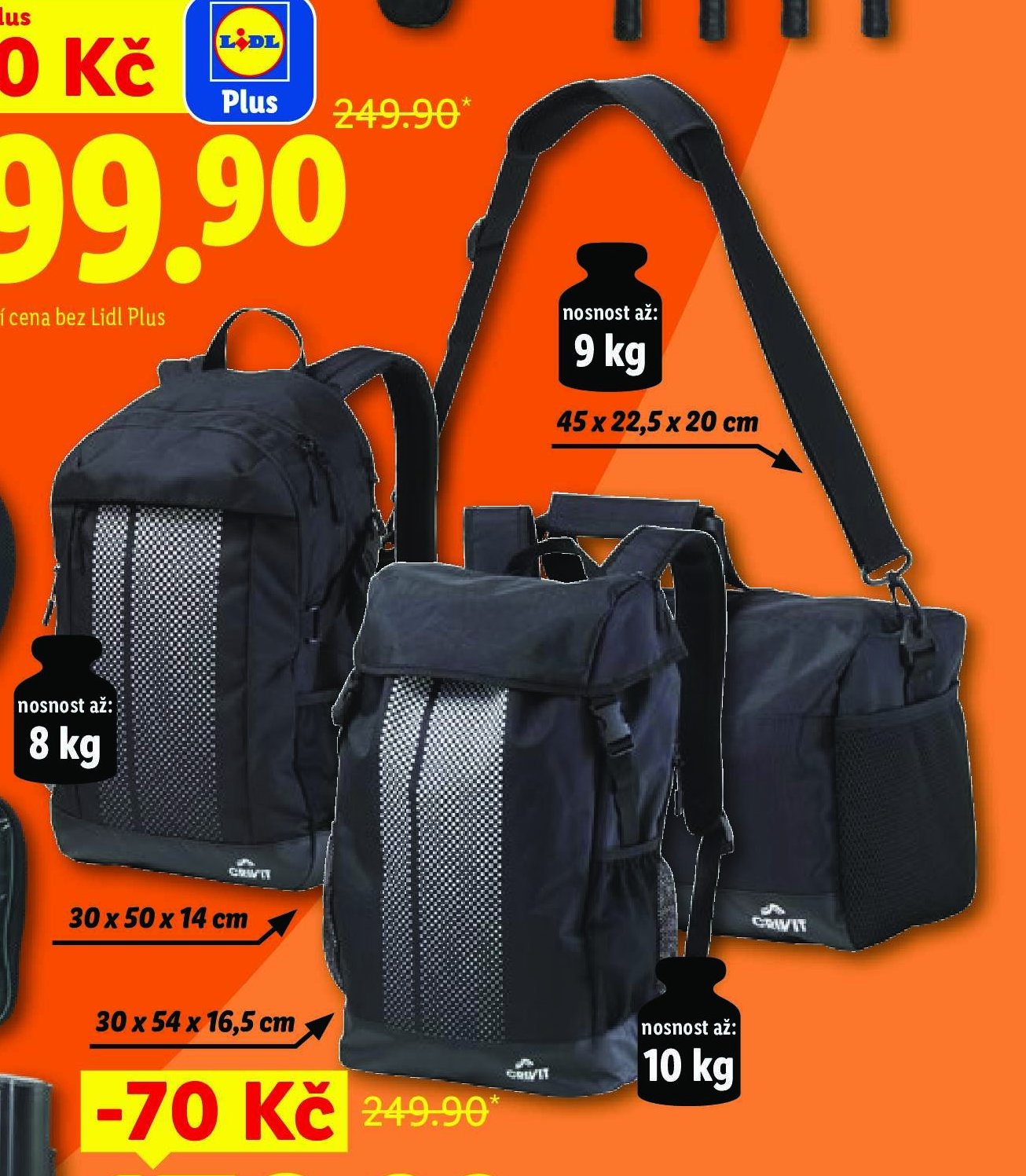 CRIVIT Sportovní taška/batoh