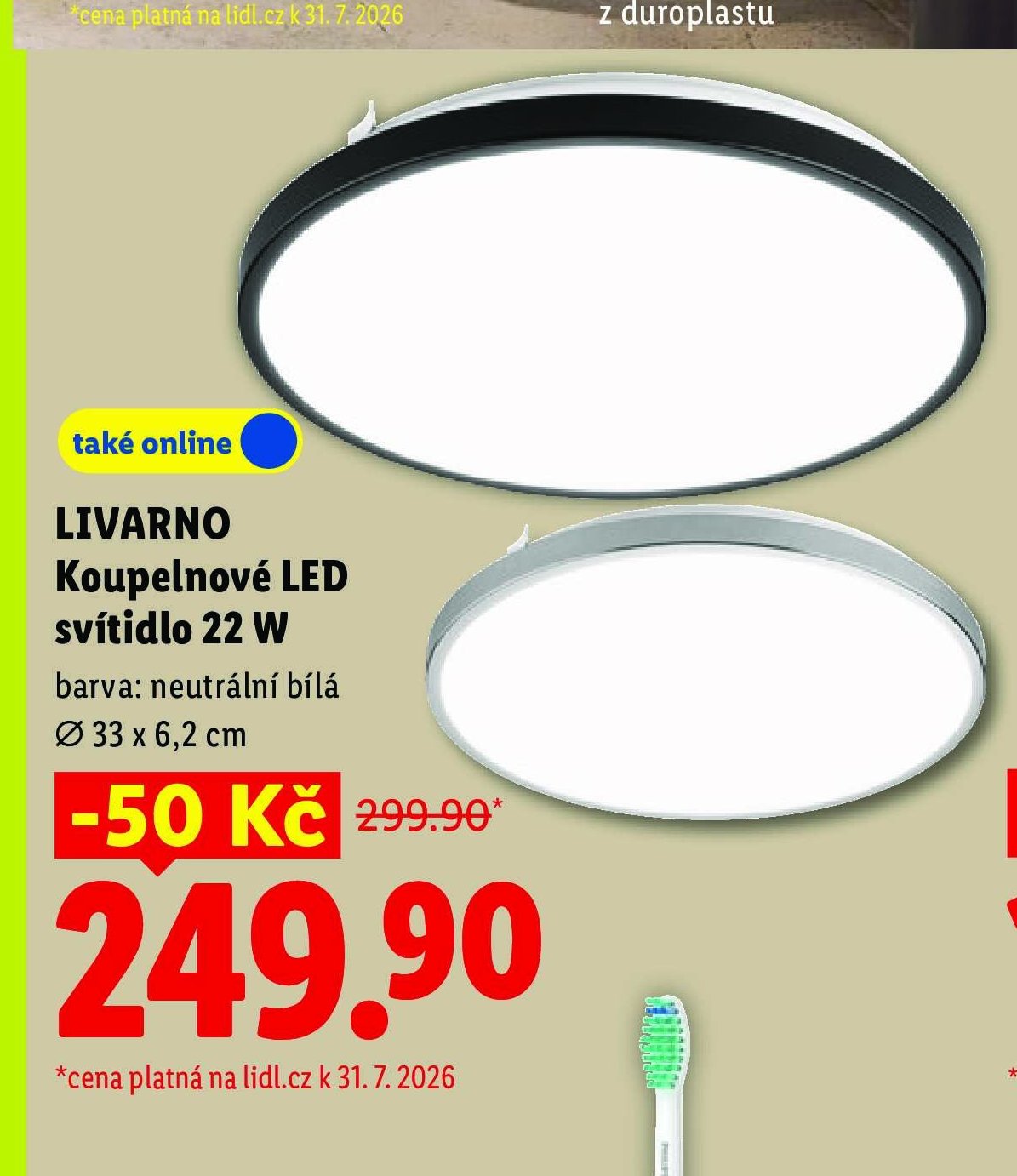 LIVARNO Koupelnové LED svítidlo 22 W