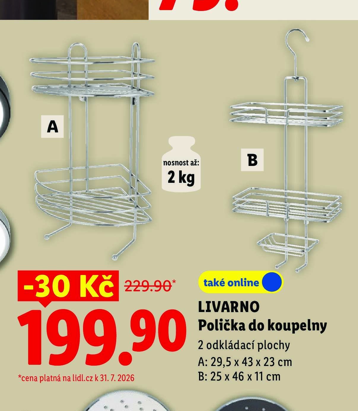 LIVARNO Polička do koupelny