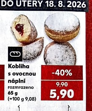 Kobliha s ovocnou náplní