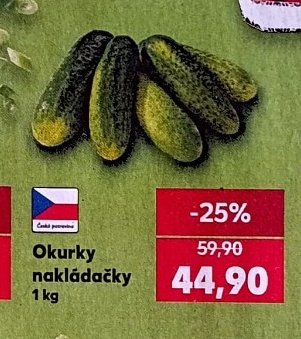Okurky nakládačky
