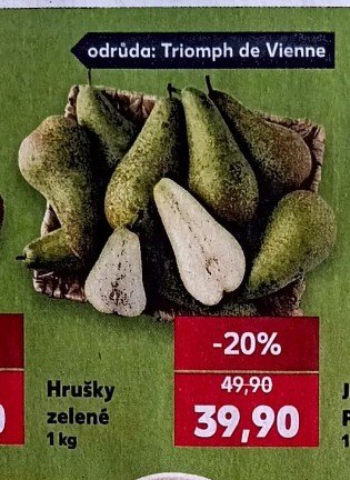 Hrušky zelené
