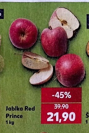Jablka Red Prince