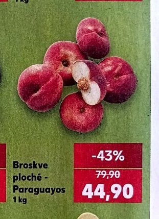 Broskve ploché - Paraguayos
