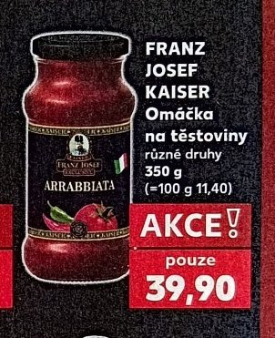 FRANZ JOSEF KAISER Omáčka na těstoviny