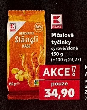 MÁSLOVÉ TYČINKY syrové/slané