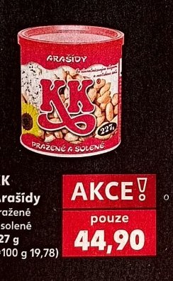 KK ARAŠÍDY pražené a solené