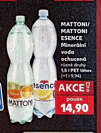 MATTONI/MATTONI ESENCE Minerální voda ochucená