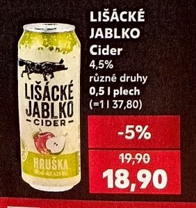 LIŠÁCKÉ JABLKO Cider