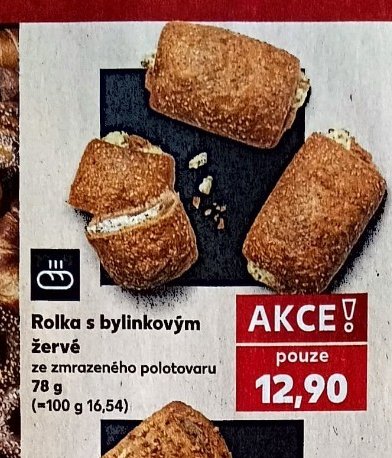 Rolka s bylinkovým žervé