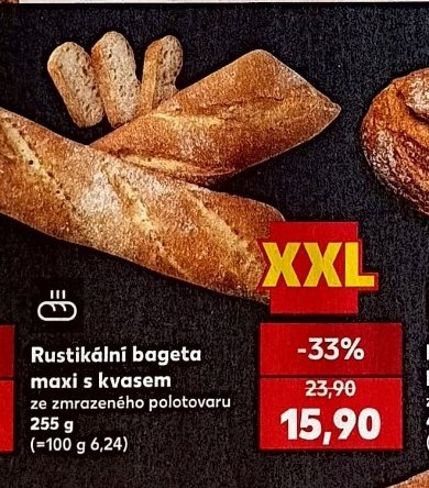 Rustikální bageta maxi s kvasem