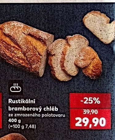 Rustikální bramborový chléb