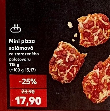 Mini pizza salámová