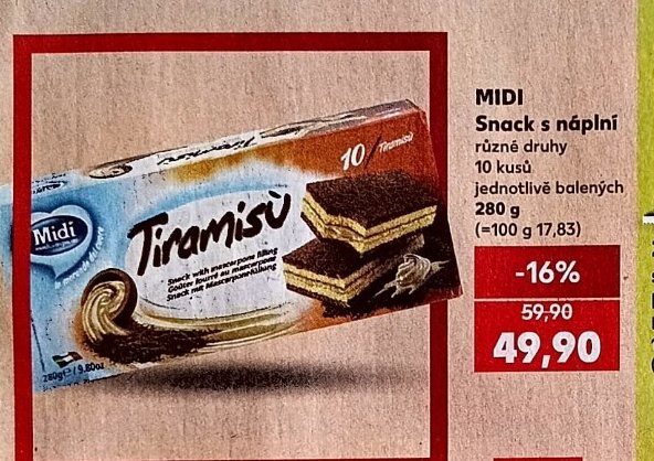 MIDI Snack s náplní