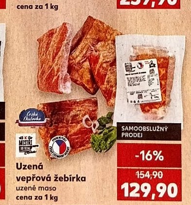 Uzená vepřová žebírka