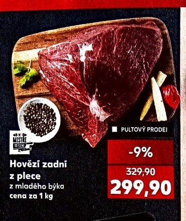 Hovězí zadní z plece
