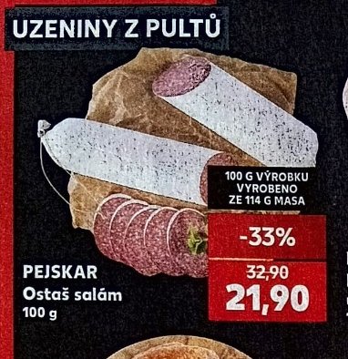 Pejskar Ostaš salám