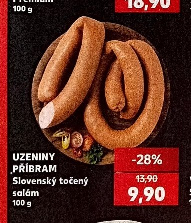 Uzeniny Příbram Slovenský točený salám