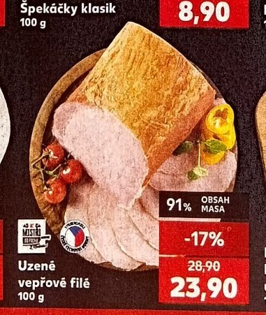 Uzené vepřové filé