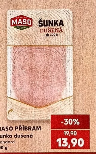 MASO PŘÍBRAM Šunka dušená