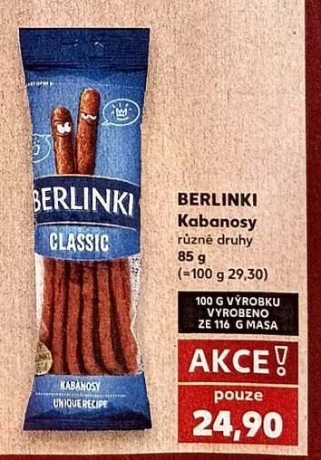 BERLINKI Kabanosy