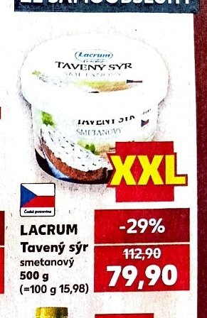 Lacrum Tavený sýr 500 g