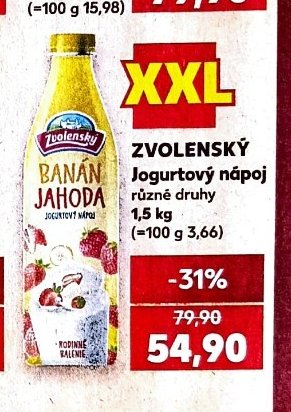 Zvolenský Jogurtový nápoj 1,5 kg