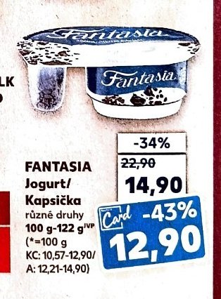 Fantasia Jogurt/Kapsička 100-122 g