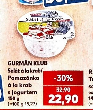 Gurmán Klub Salát s jogurtem 150 g