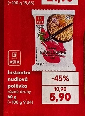 Instantní nudlová polévka Asia