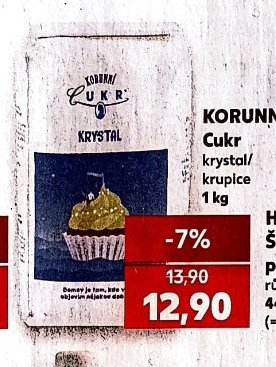 KORUNNÍ Cukr krystal / krupice 1 kg