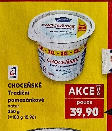 CHOCEŇSKÉ Tradiční pomazánkové natur 250 g