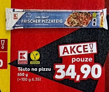 Těsto na pizzu 550 g